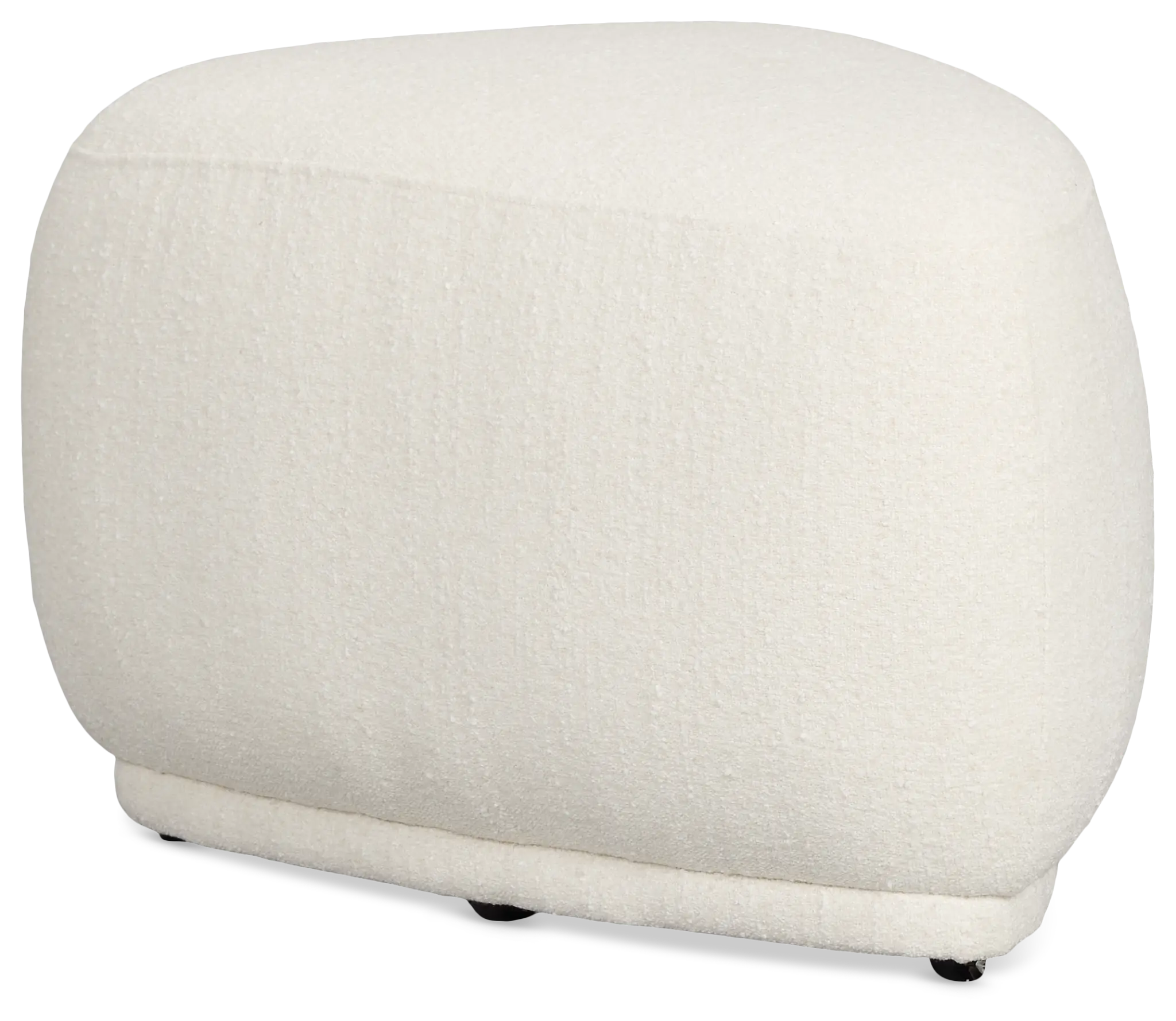 Jovi White Fabric Small Accent Ottoman Jovi White Fabric Small Accent Ottoman