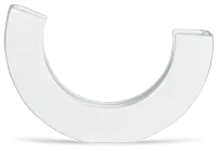 Benito White Curved Vase