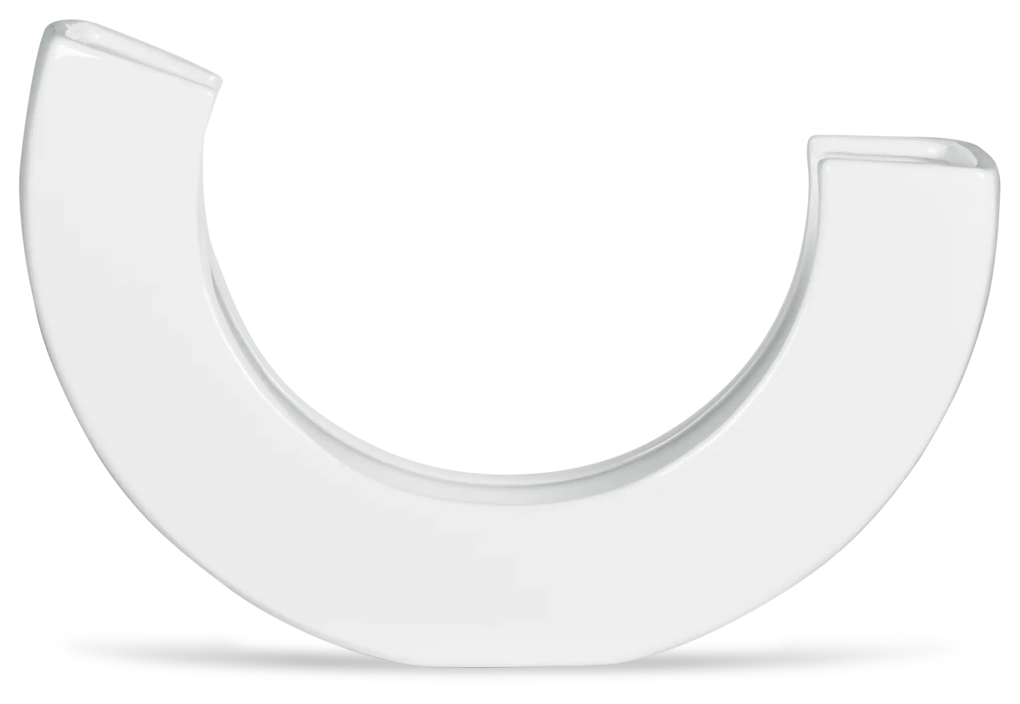 Benito White Curved Vase Benito White Curved Vase
