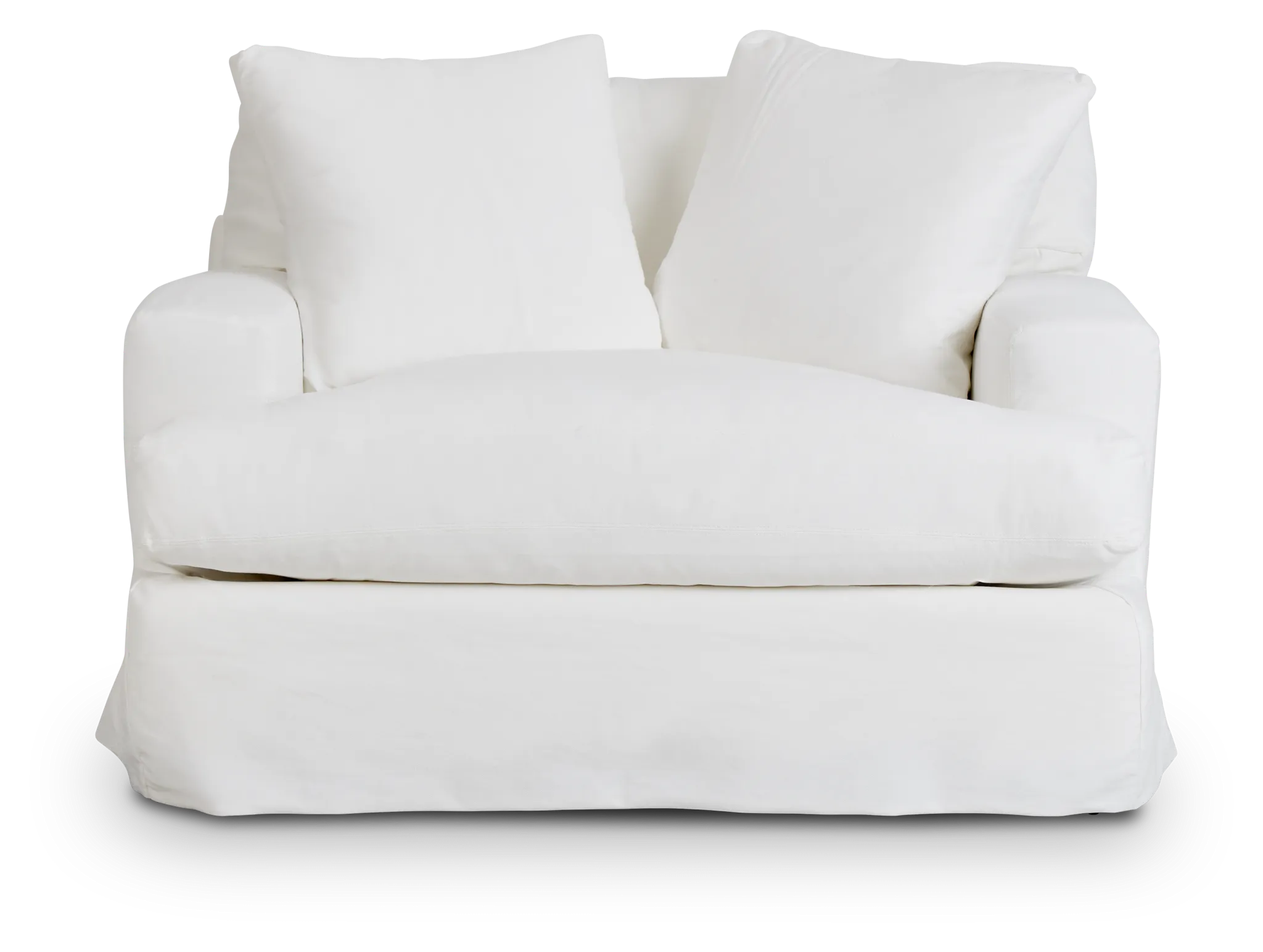 Delilah White Fabric Chair