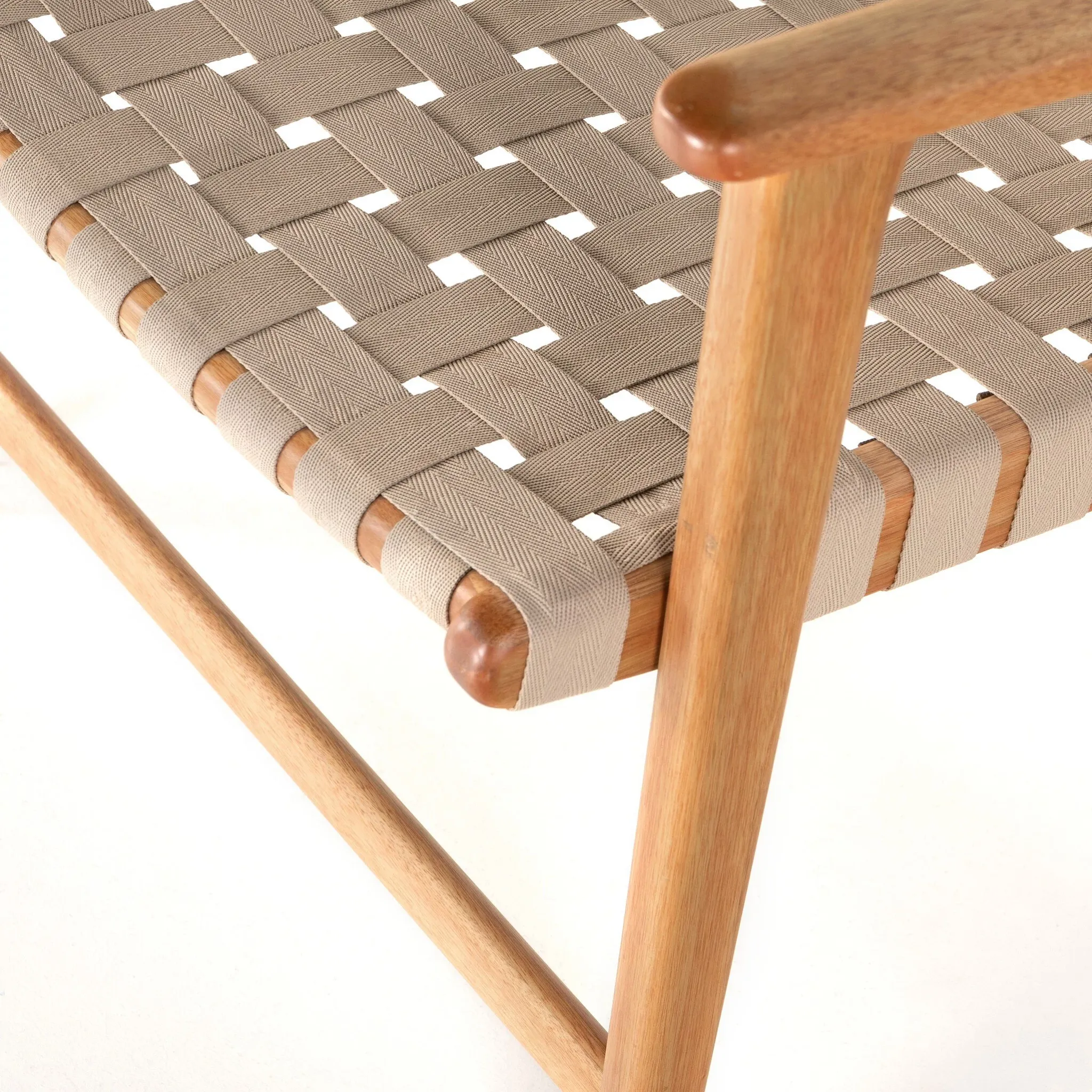 Four Hands Calim Light Beige Woven Chair