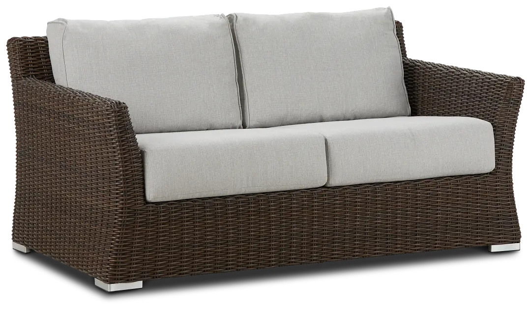 Southport Gray Woven Loveseat Southport Gray Woven Loveseat