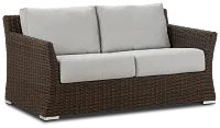 Southport Gray Woven Loveseat