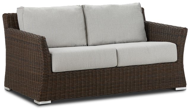 Southport Gray Woven Loveseat