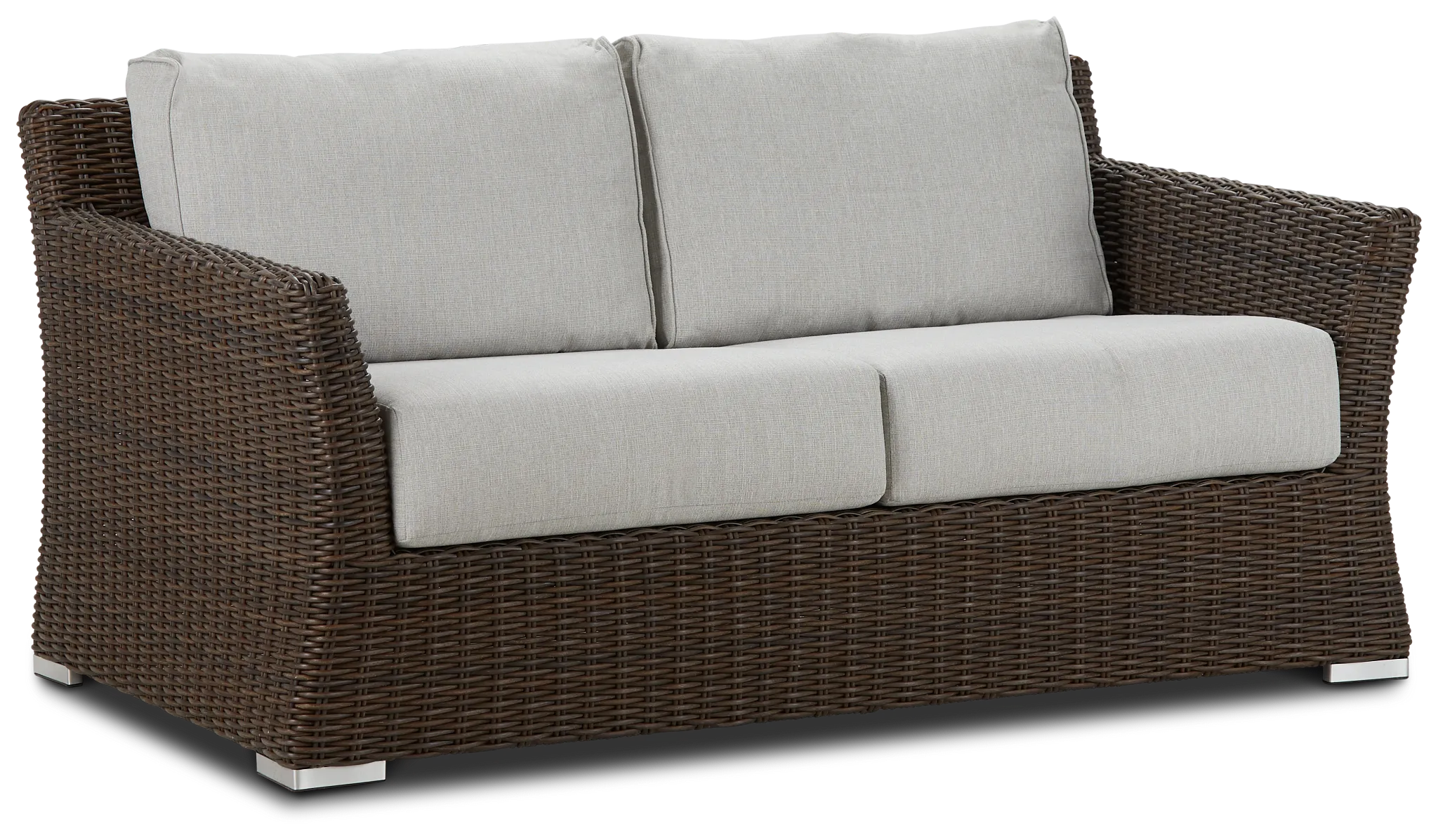 Southport Gray Woven Loveseat