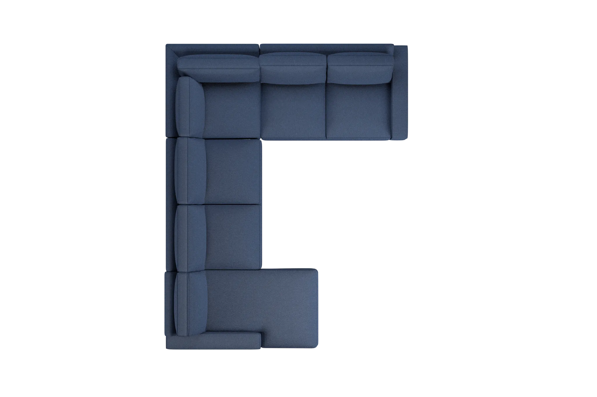 Edgewater Revenue Dark Blue Medium Left Chaise Sectional