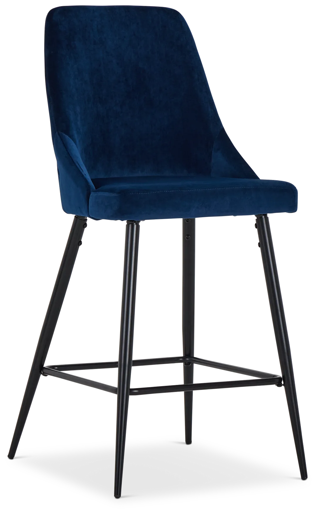 Cameo Dark Blue 27" Upholstered Barstool