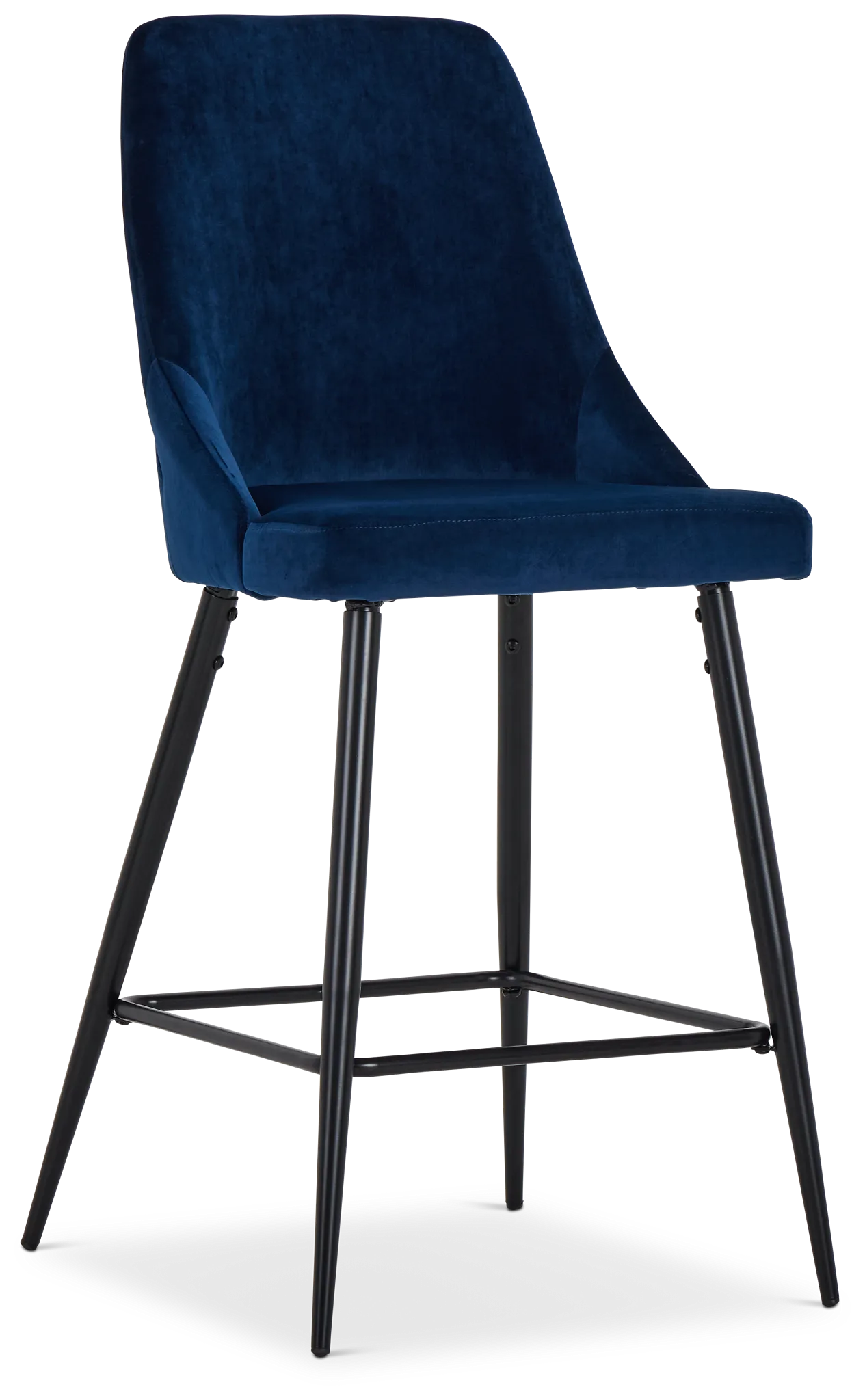 Cameo Dark Blue 27" Upholstered Barstool