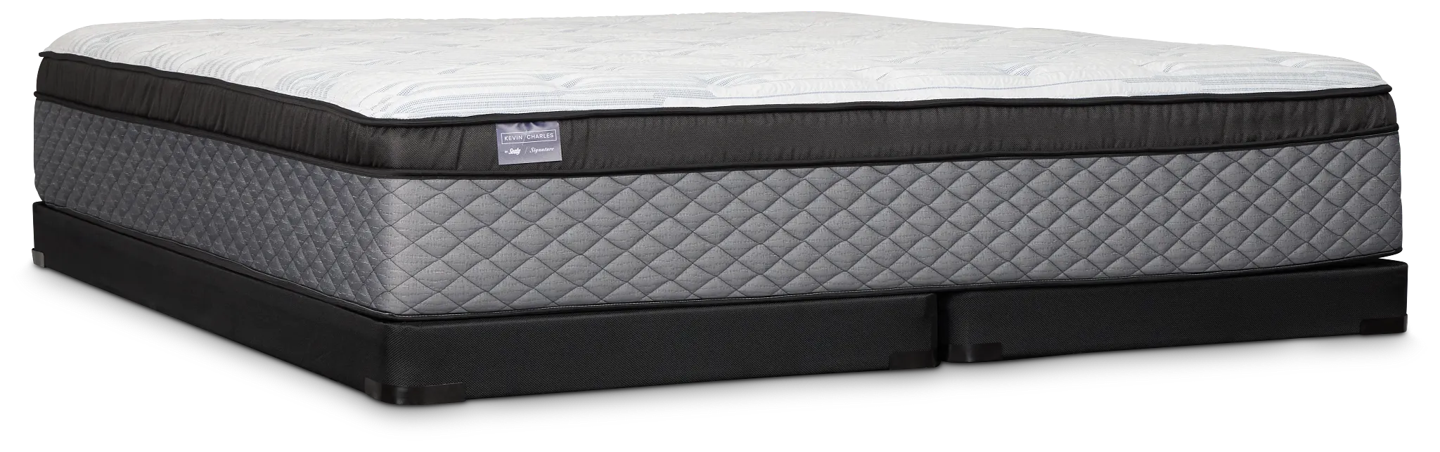 Kevin Charles By Sealy Signature Plush Low-profile Mattress Set