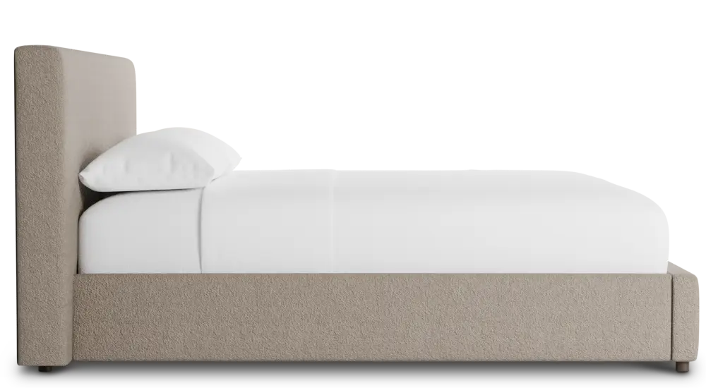 Grayton Elite Brown 44" Upholstered Platform Bed Grayton Elite Brown 44" Upholstered Platform Bed