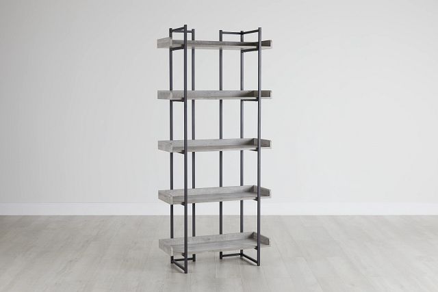 Coppell Gray Bookcase