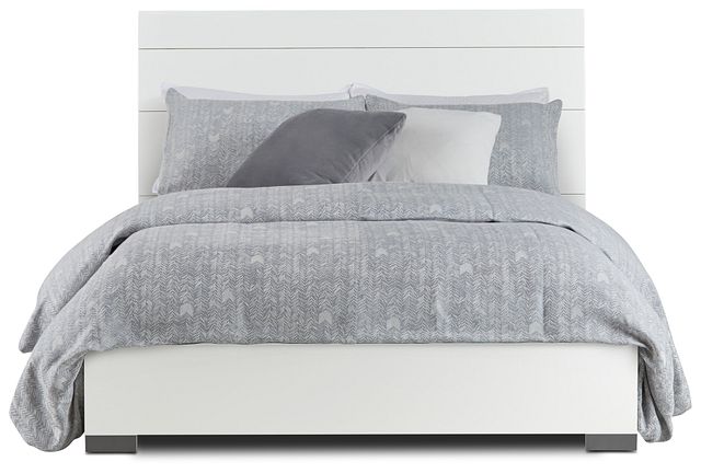 Oslo White Platform Bed