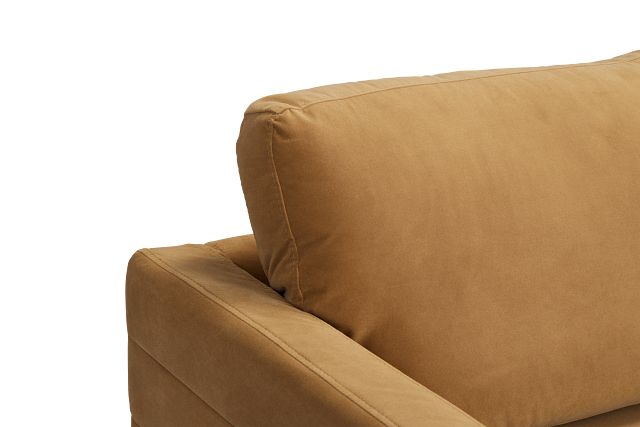Nala Light Brown Velvet Left Chaise Sectional