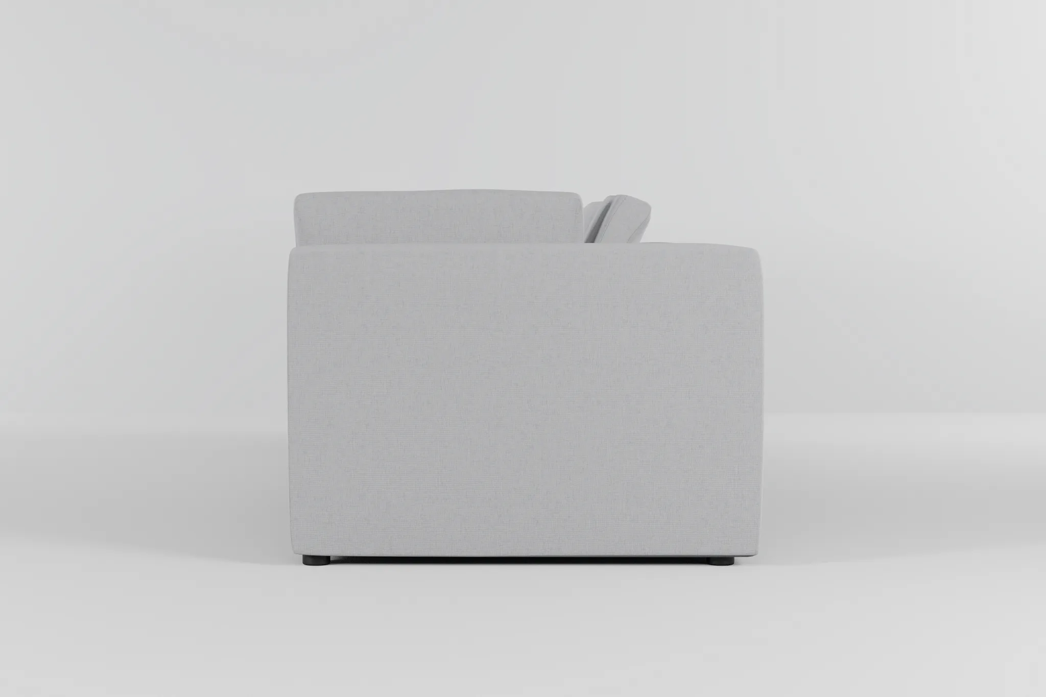 Destin Delray Light Gray Fabric 3-piece Modular Sofa