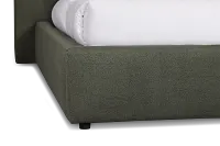 Grayton Sutton Green 54" Upholstered Platform Bed