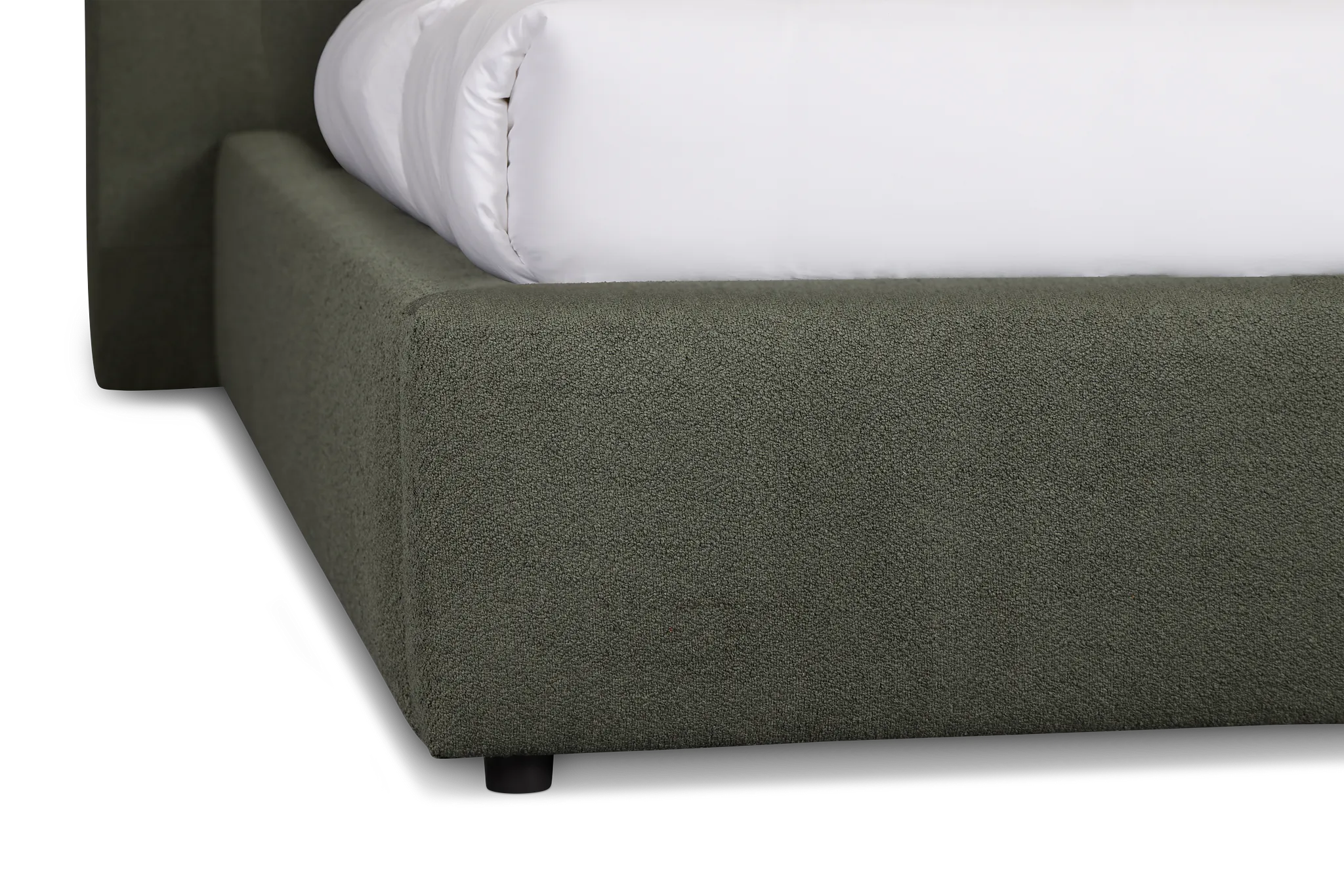 Grayton Sutton Green 54" Upholstered Platform Bed