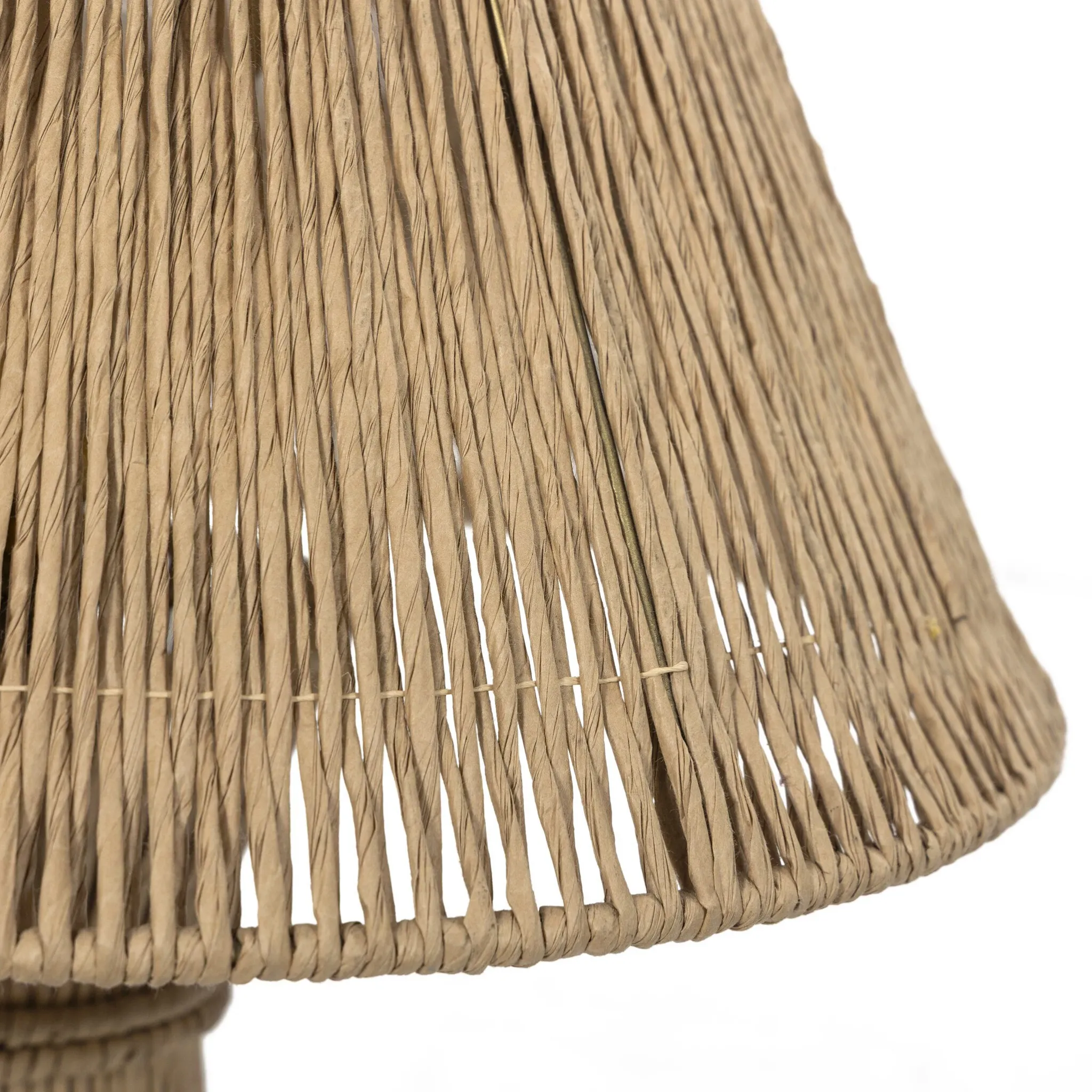 Four Hands Bali Beige Woven Table Lamp