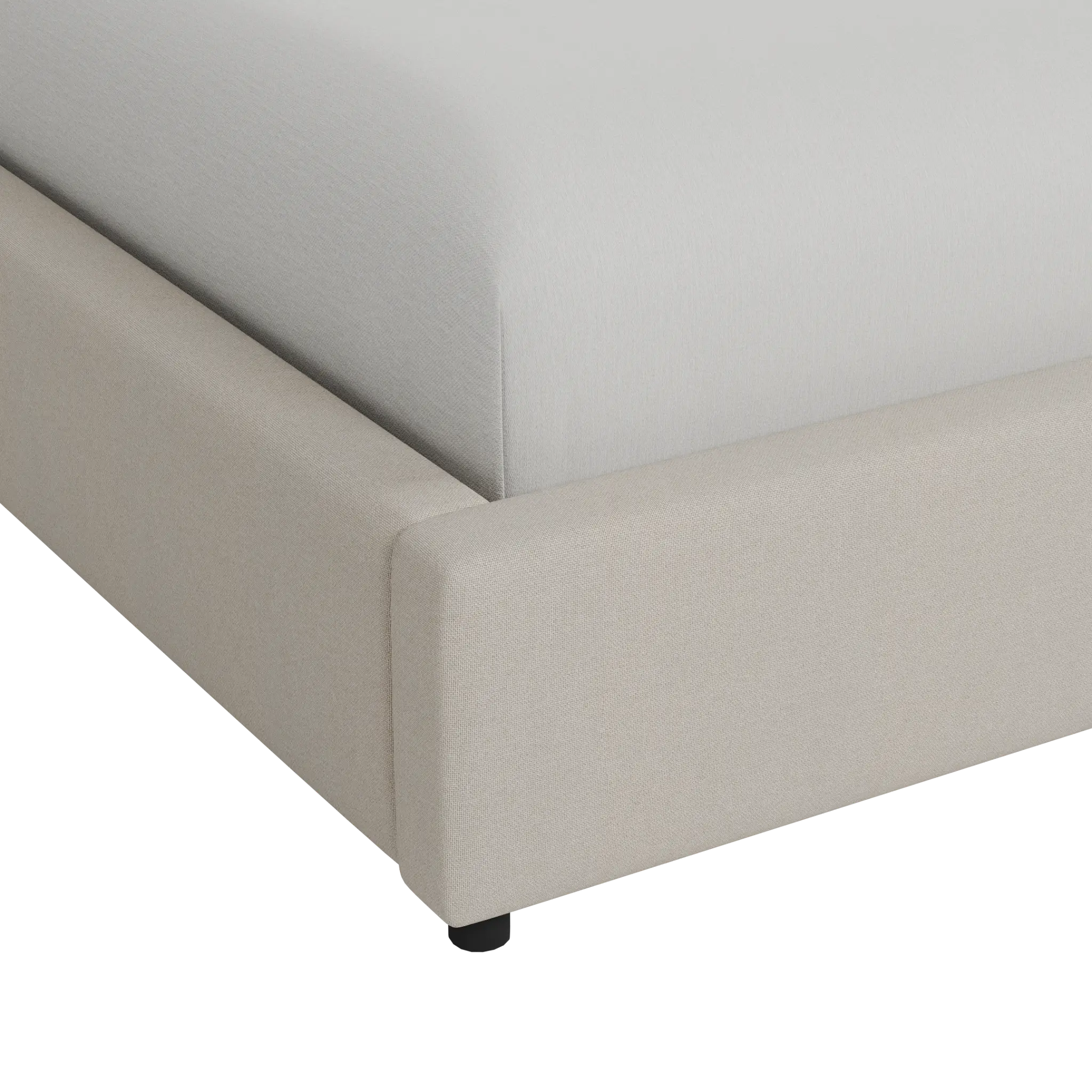 Grayton Suave Beige 54" Upholstered Platform Bed Grayton Suave Beige 54" Upholstered Platform Bed