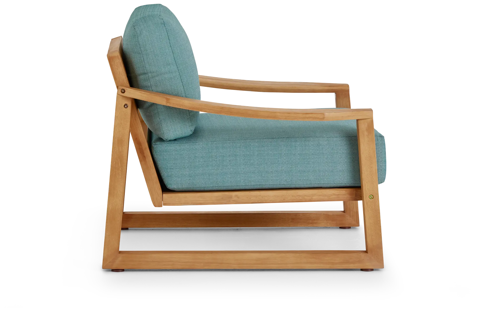 Tobago Light Tone Chair With Teal Cushion Tobago Light Tone Chair With Teal Cushion