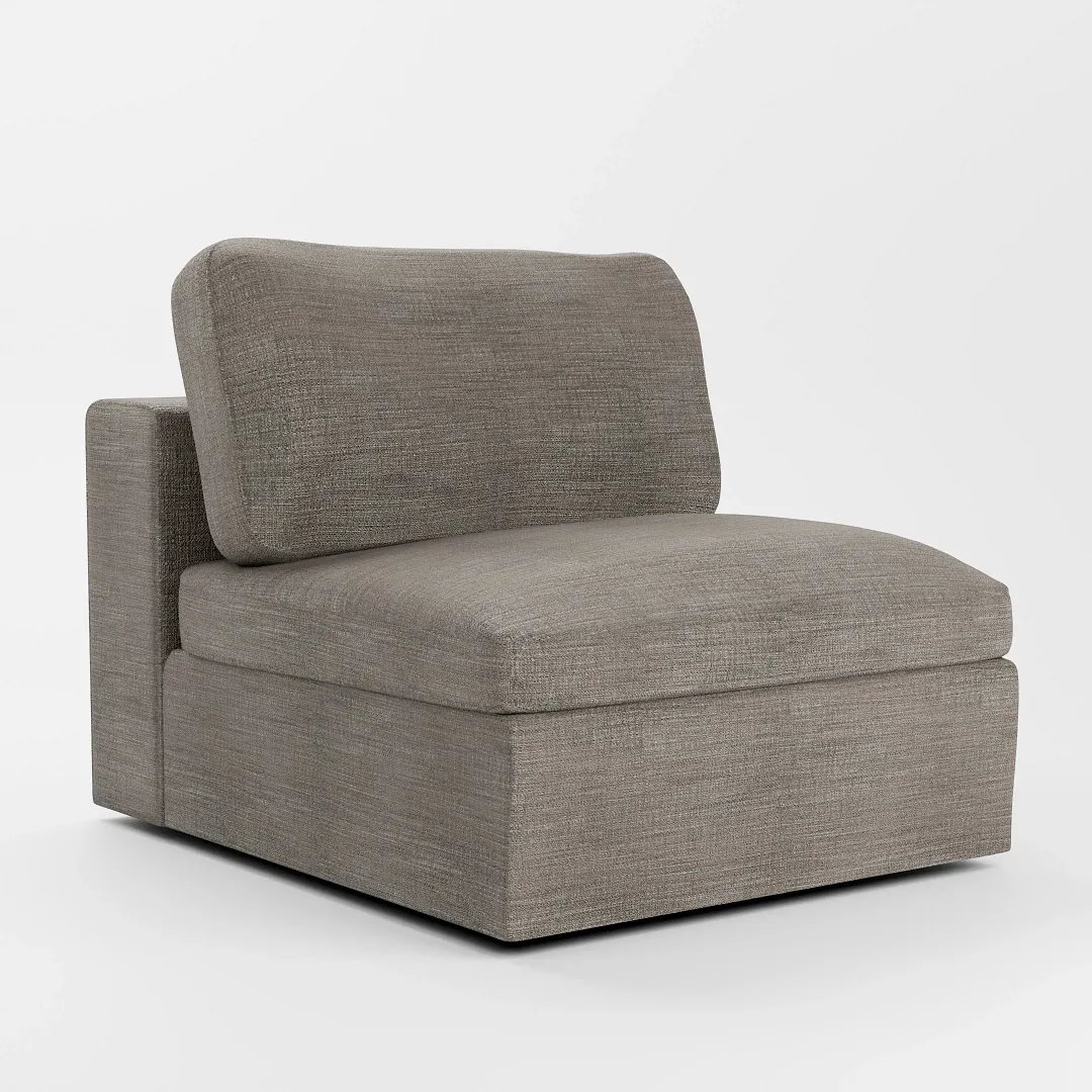 Destin Victory Gray Fabric Swivel Chair