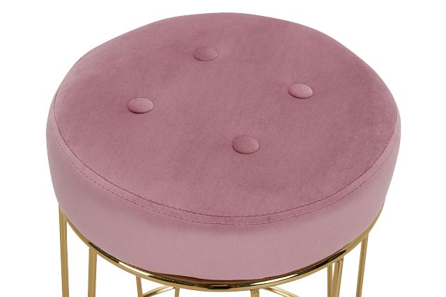 Cayman Light Pink 29" Upholstered Barstool