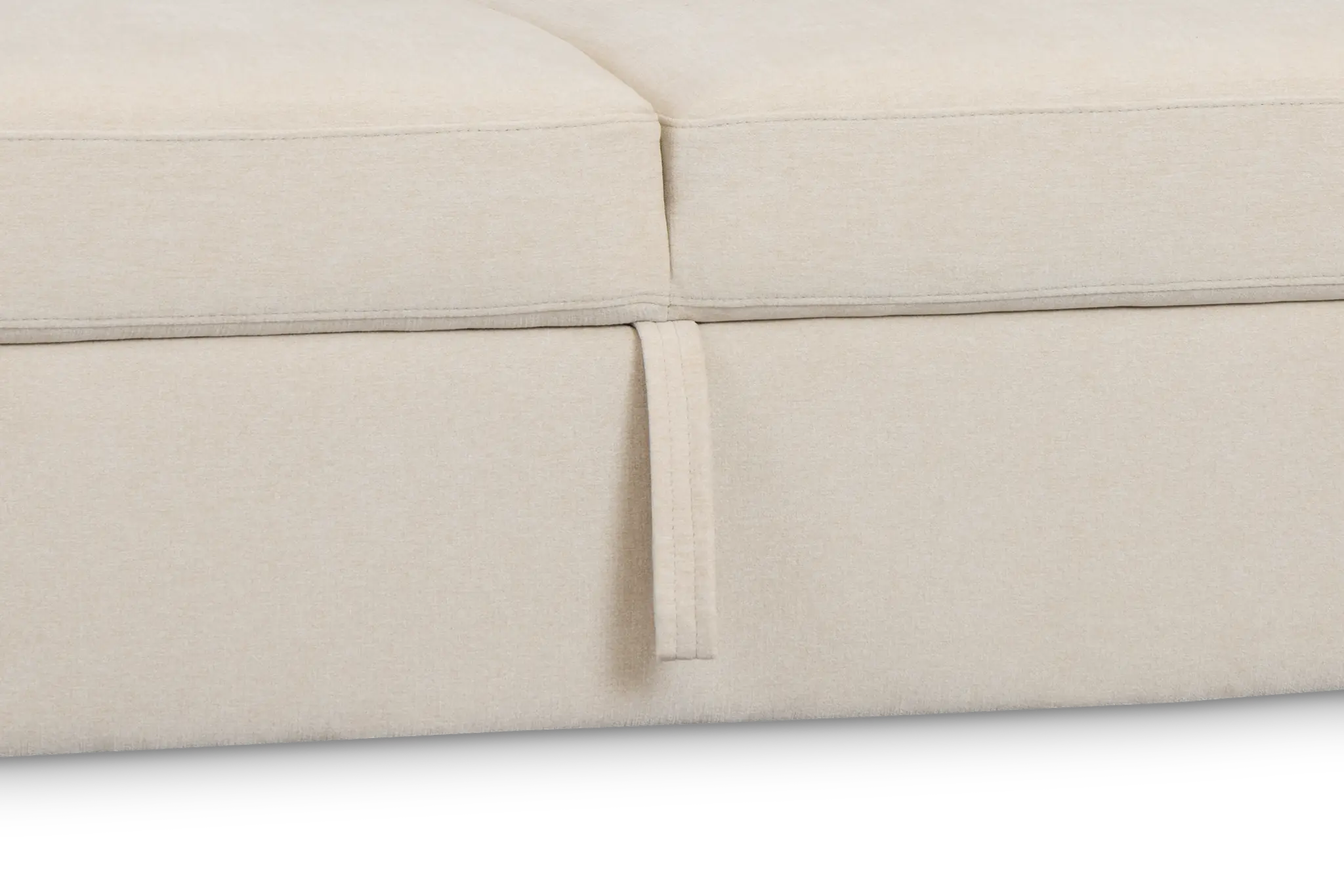 Addie Beige Fabric Double Chaise Sleeper Storage Sectional Addie Beige Fabric Double Chaise Sleeper Storage Sectional