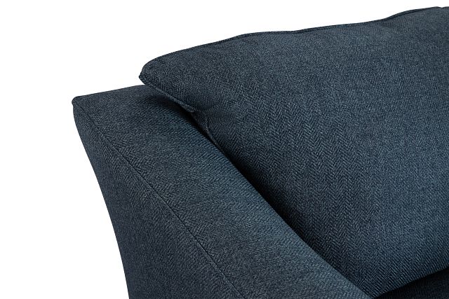 Avery Dark Blue Fabric Loveseat