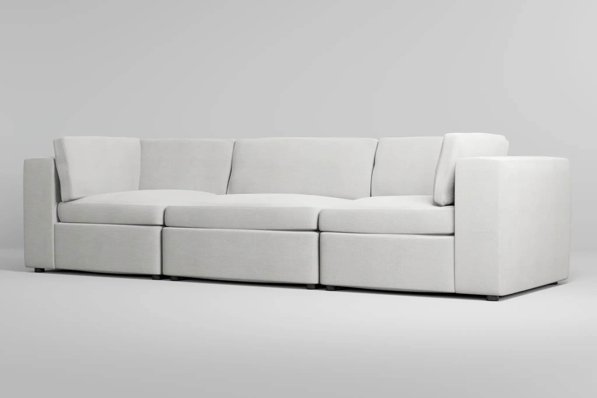 Destin Maguire Ivory Fabric 3-piece Modular Sofa Destin Maguire Ivory Fabric 3-piece Modular Sofa