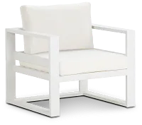 Lisbon White Aluminum Chair