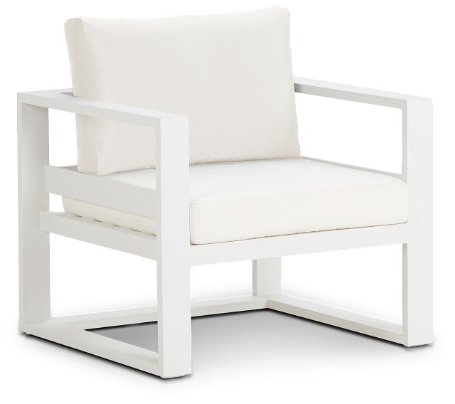Lisbon White Aluminum Chair