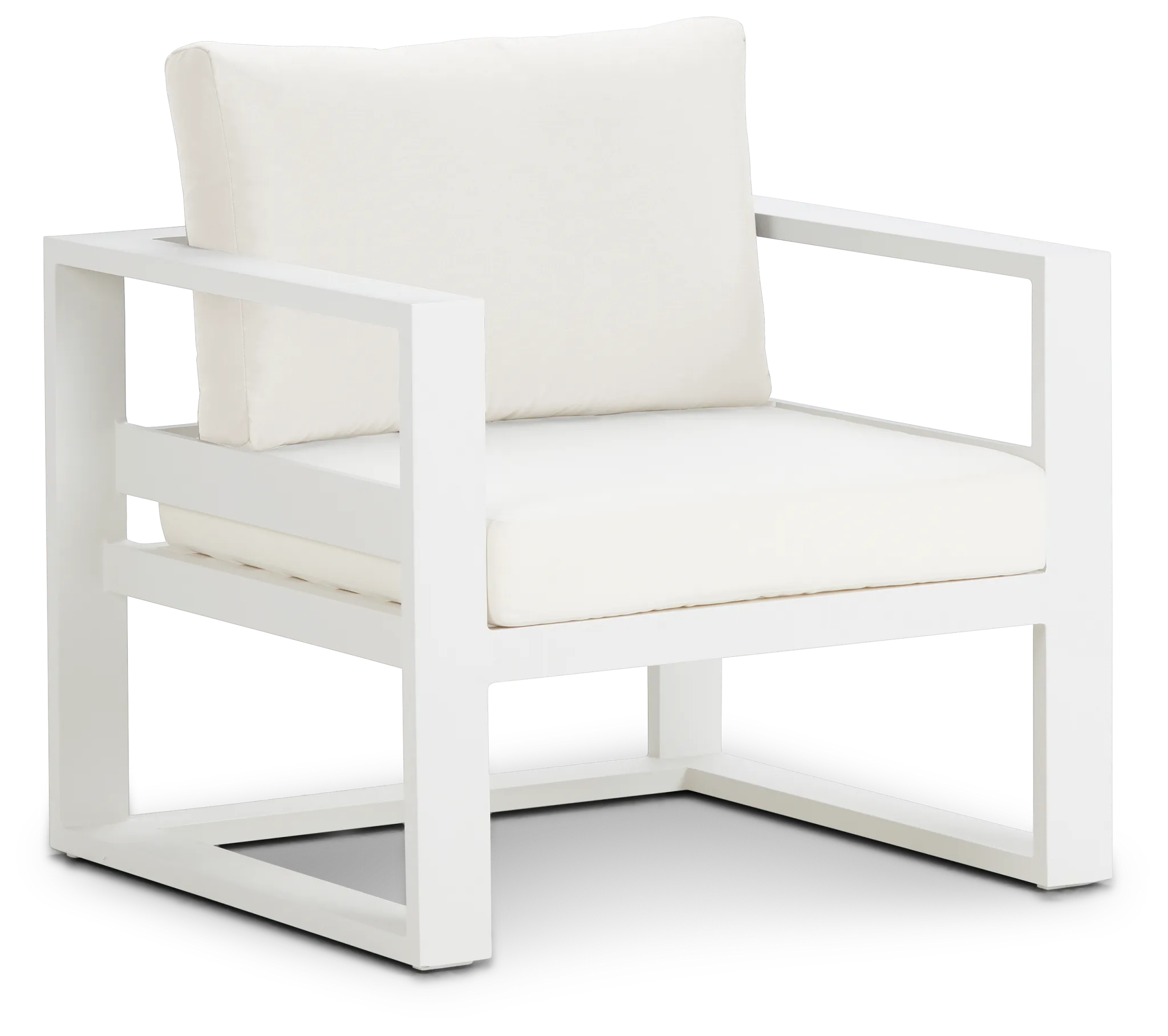 Lisbon White Aluminum Chair