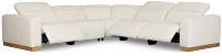 Leona Light Beige Light Tone Medium Triple Power 2-arm Sectional