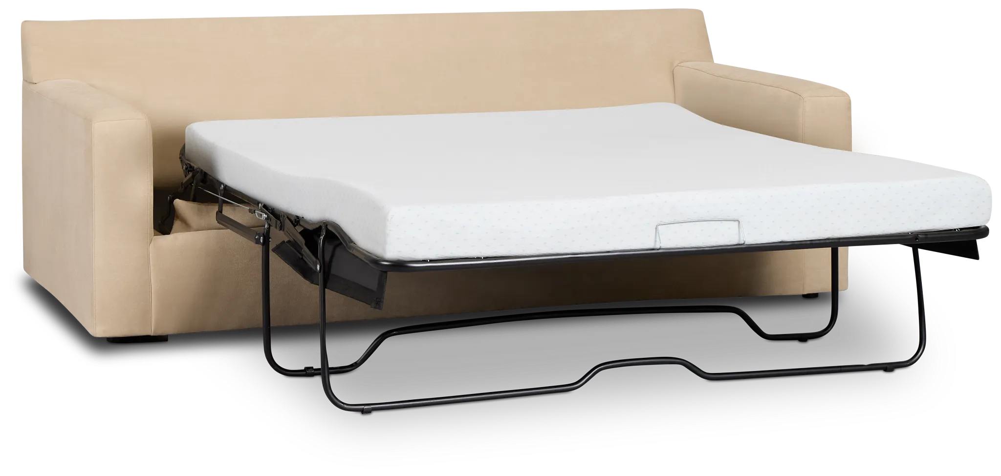 Hudson Beige Fabric Cooling Memory Foam Sleeper