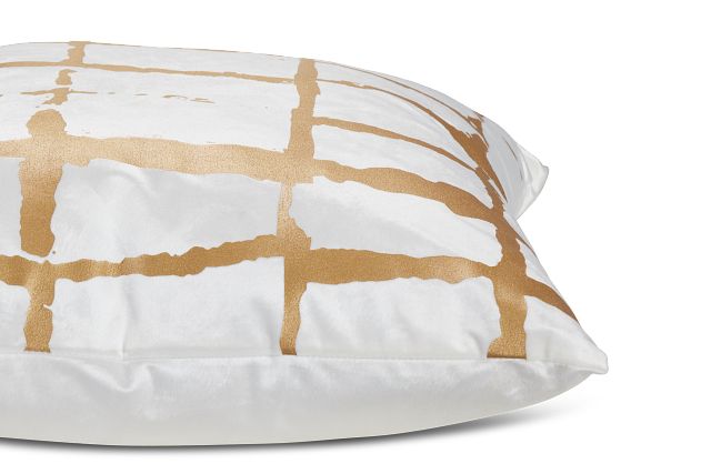 Liam Gold 22" Square Accent Pillow