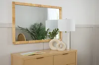 Hartley Light Brown Rect Mirror