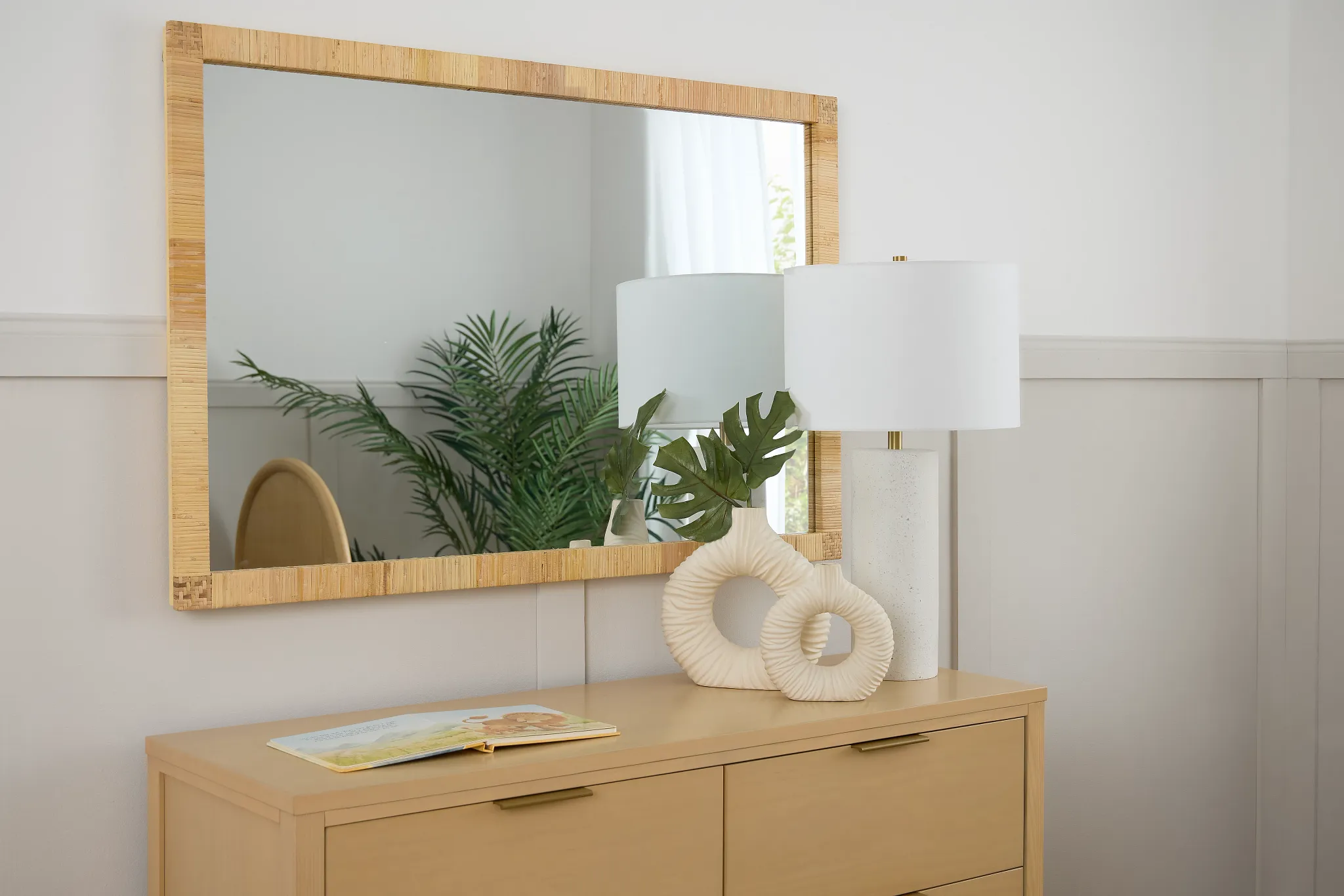 Hartley Light Brown Rect Mirror