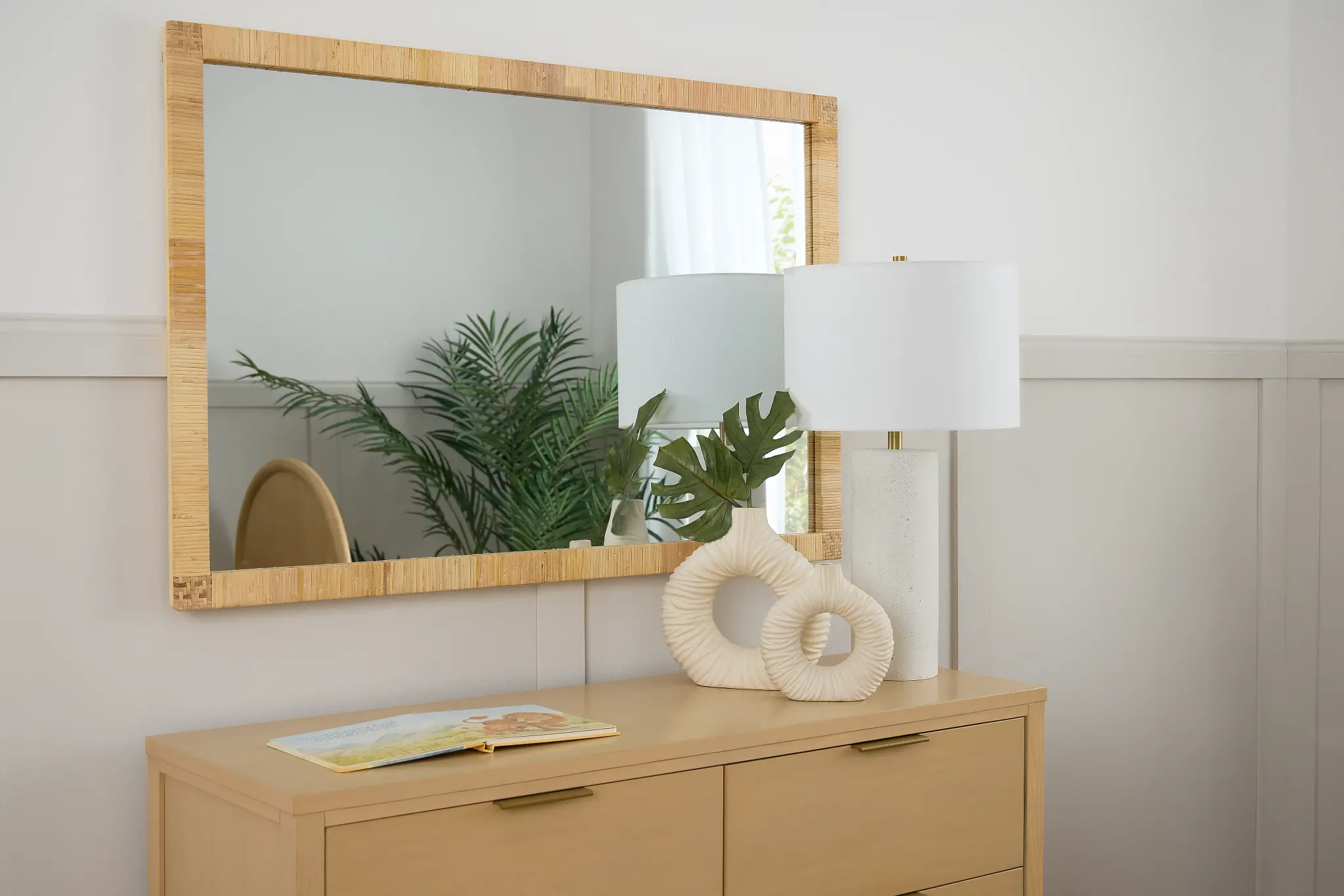 Hartley Light Brown Rect Mirror Hartley Light Brown Rect Mirror