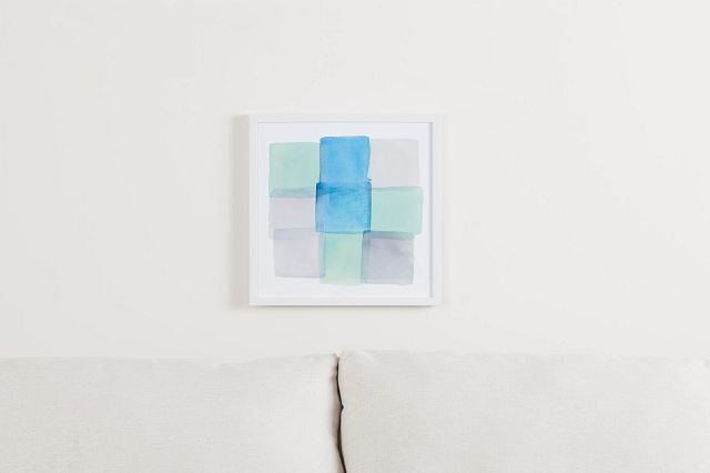 Slate Blue Framed Wall Art