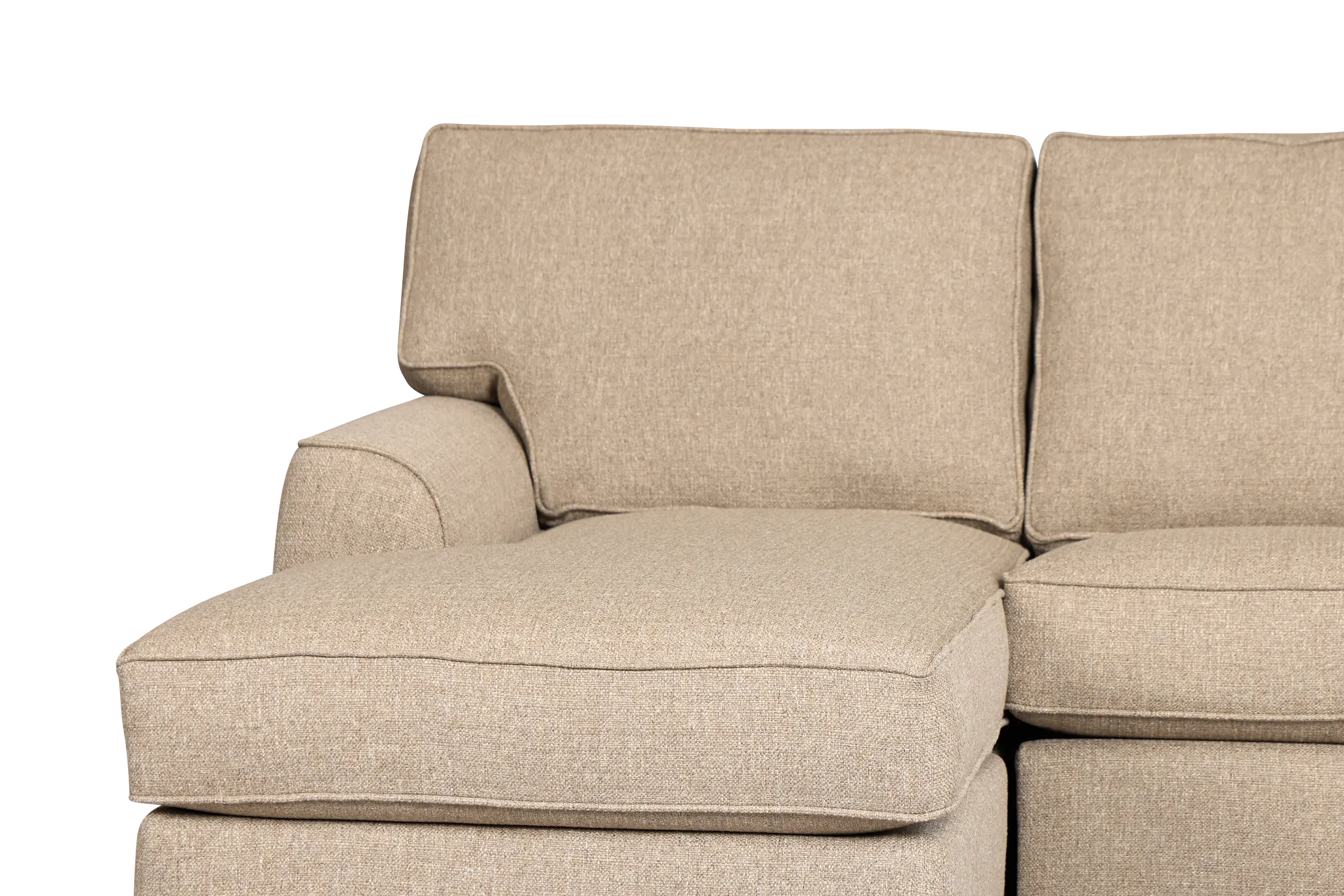Sinclair Brown Fabric Medium Left Chaise Sectional