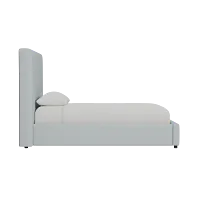 Grayton Natural Beauty Light Blue 54" Upholstered Platform Bed