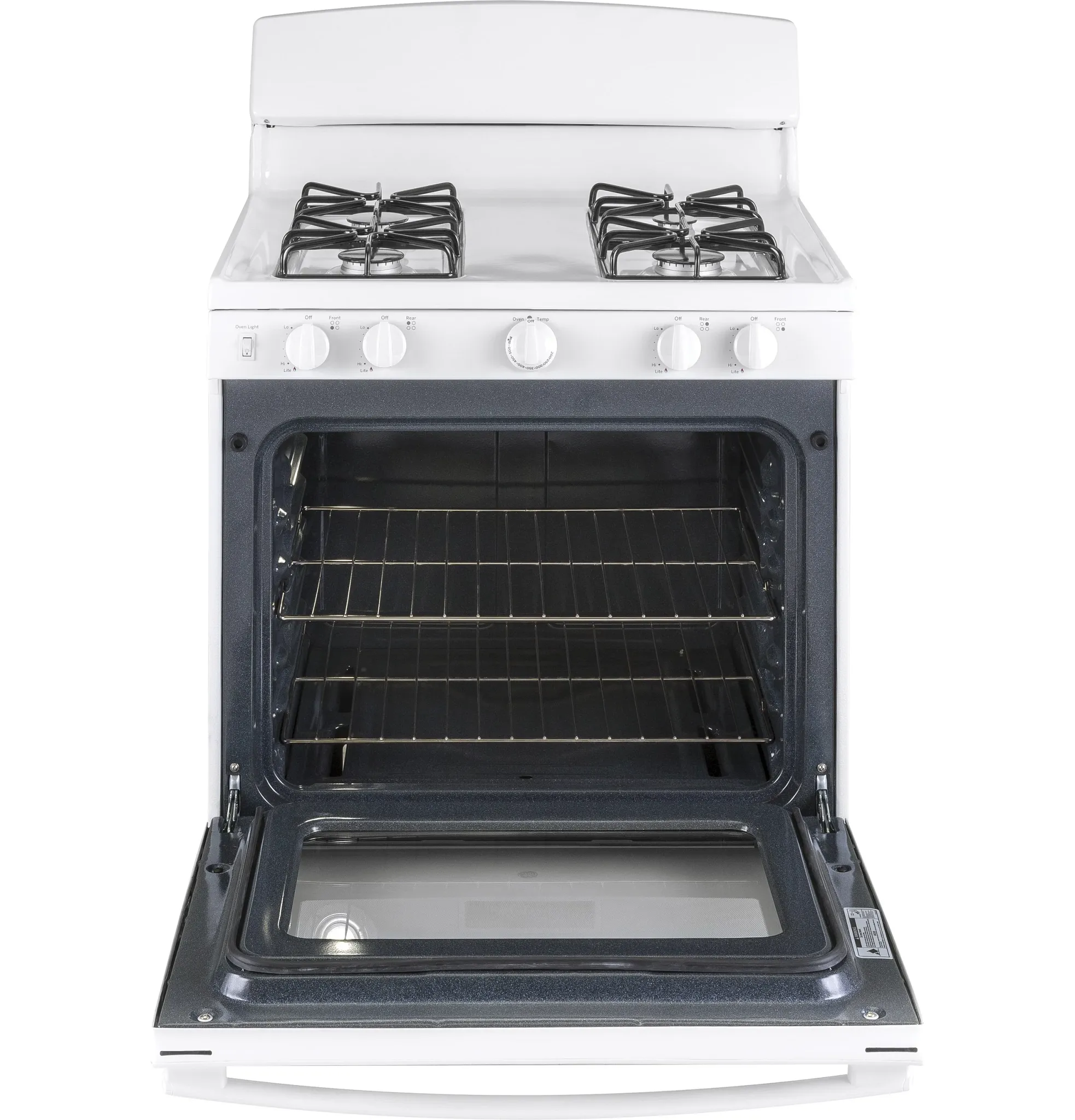 Ge Profile 30 Series White 30" Gas Range