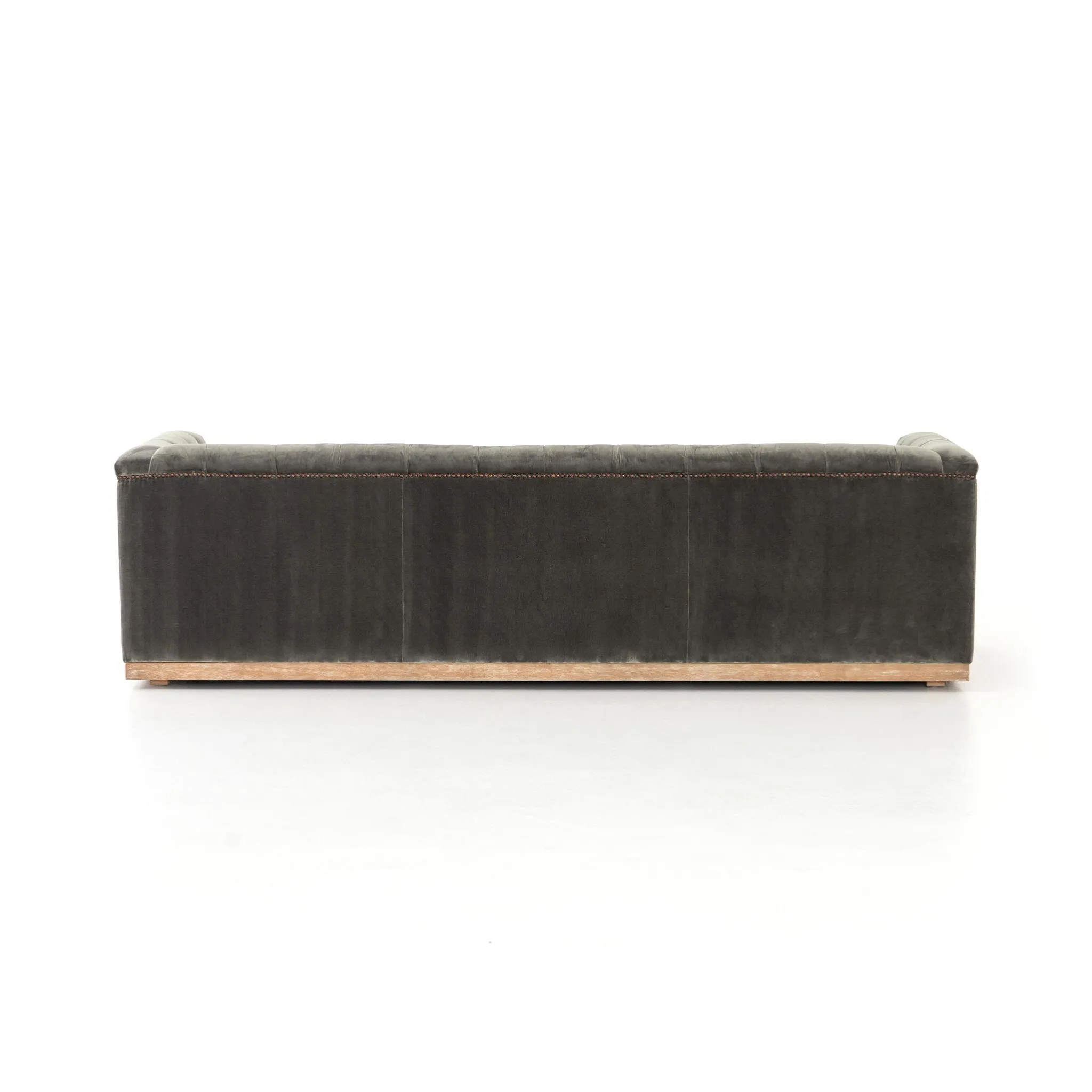 Four Hands Maxx Dark Gray Velvet Sofa
