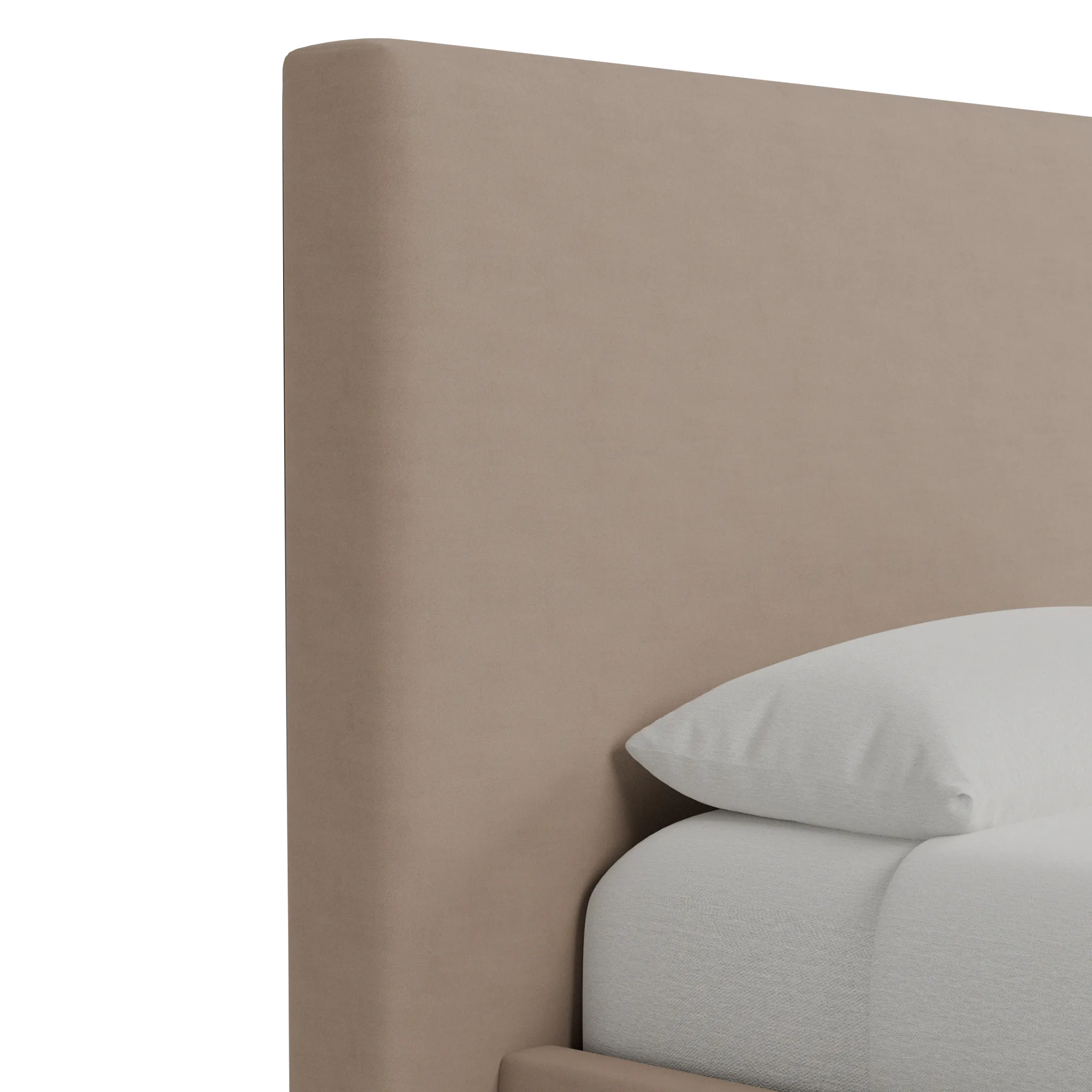 Grayton Joya Beige 54" Upholstered Platform Bed