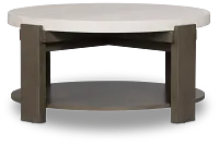 Kaleb White Marble Coffee Table