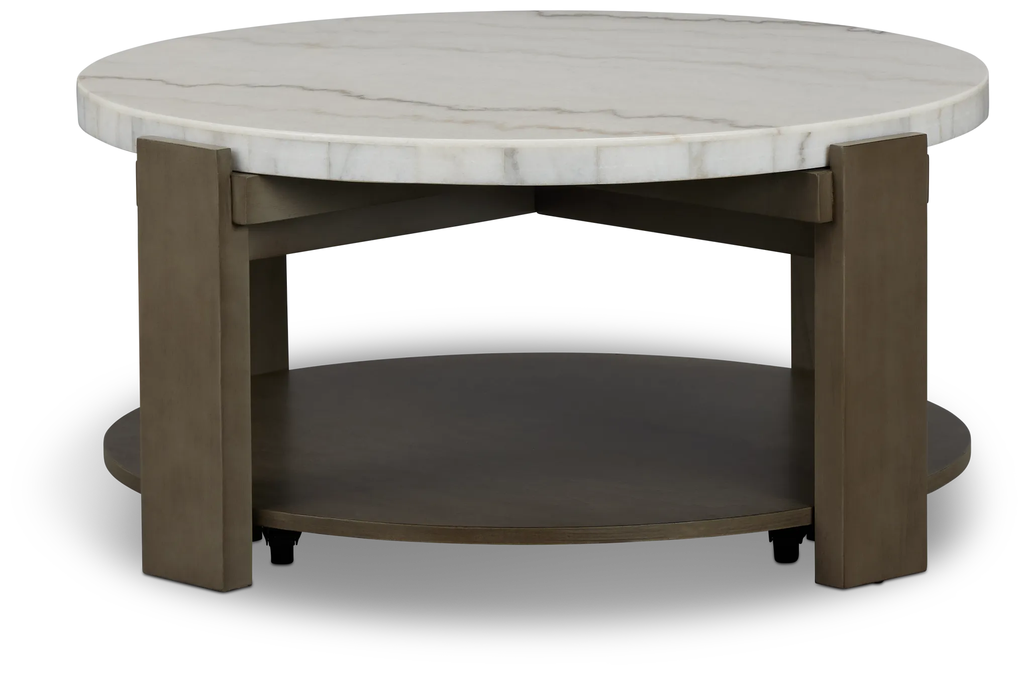 Kaleb White Marble Coffee Table