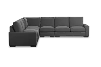 Edgewater Delray Dark Gray Large Two-arm Sectional