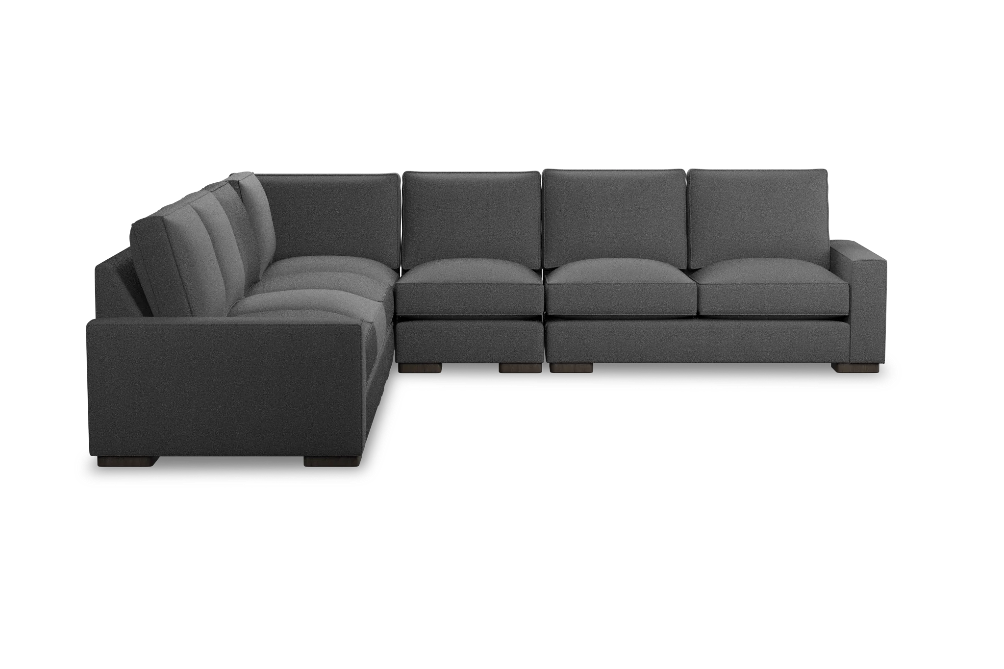 Edgewater Delray Dark Gray Large Two-arm Sectional