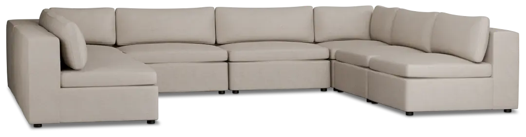 Destin Sutton Beige Fabric 8-piece Modular Sectional Destin Sutton Beige Fabric 8-piece Modular Sectional