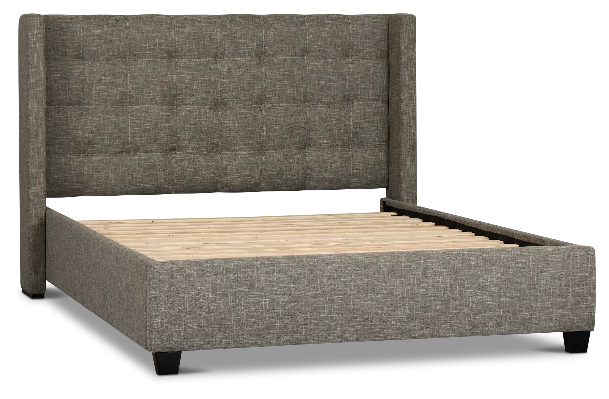 Chatham Gray Low Platform Bed Chatham Gray Low Platform Bed
