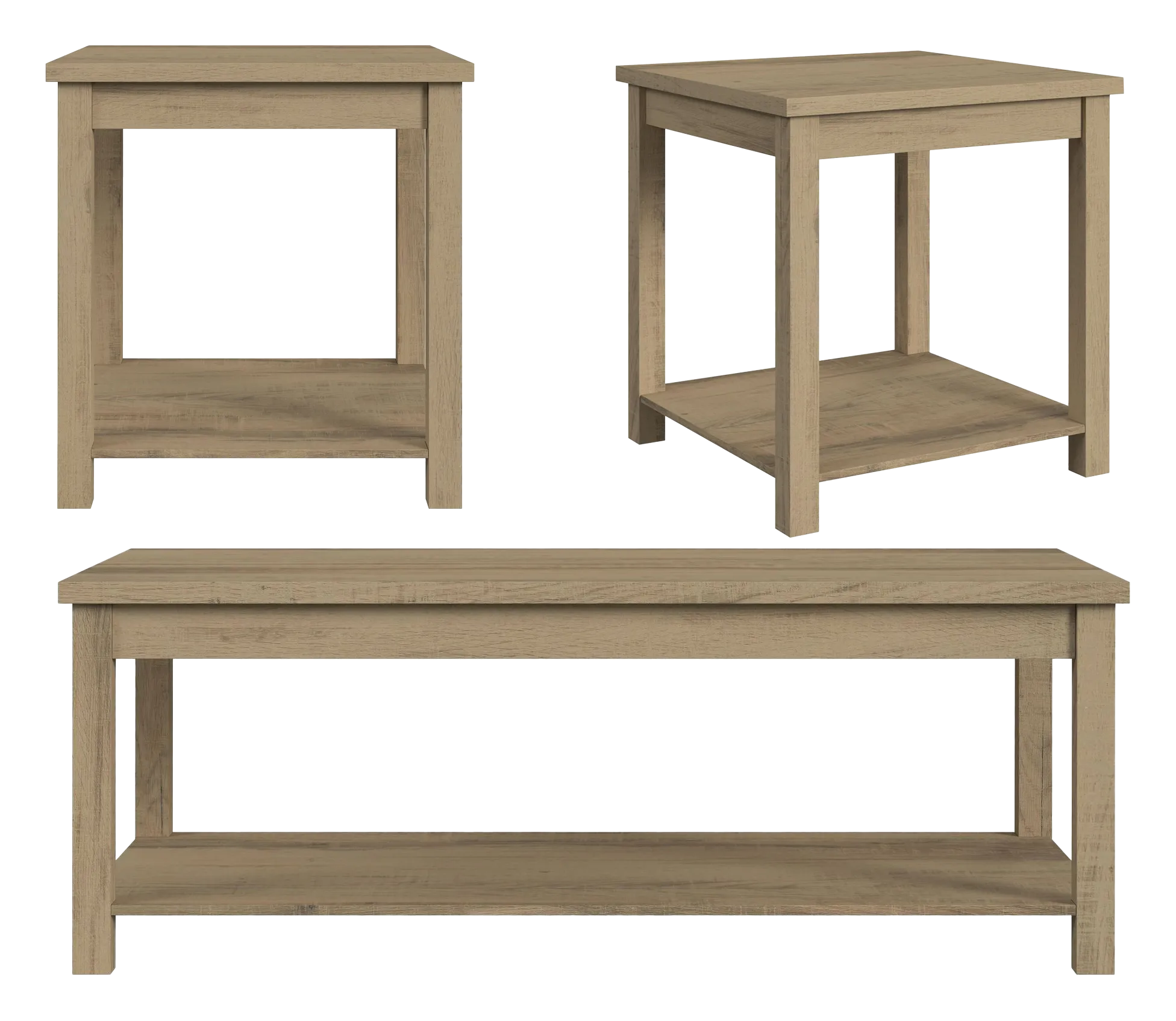 Wylan Light Tone 3 Pack Tables